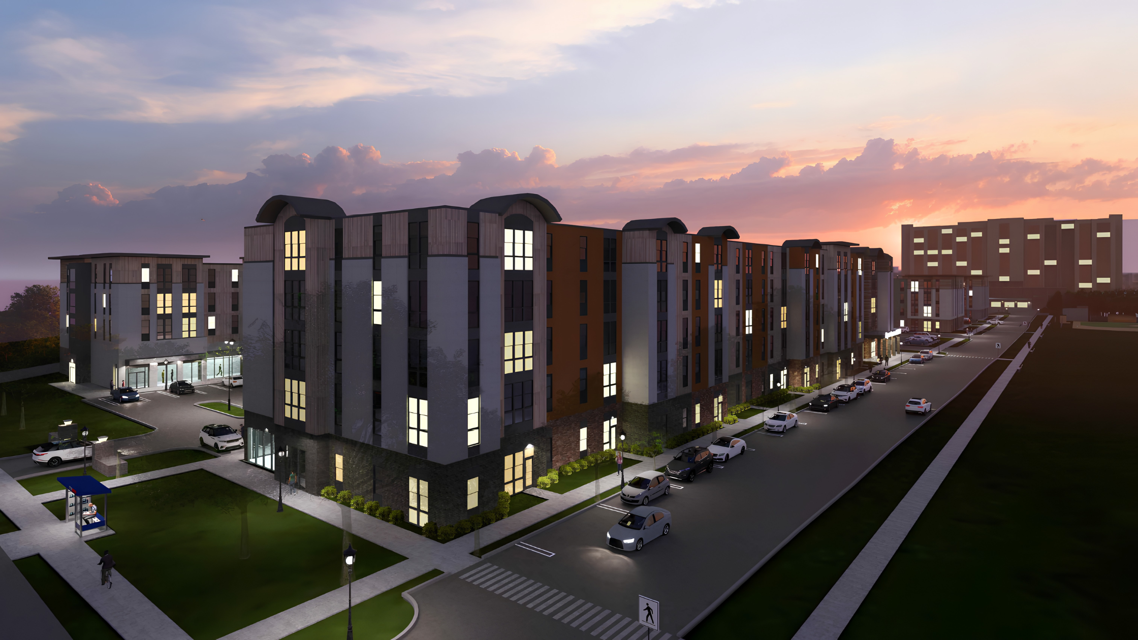 Rendering of Glenview Heights Affordable housing project