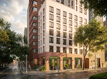Rendering of Settlement Housing Fund project in Manhattan