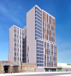 Rendering of multifamily affordable housing project in The Bronx
