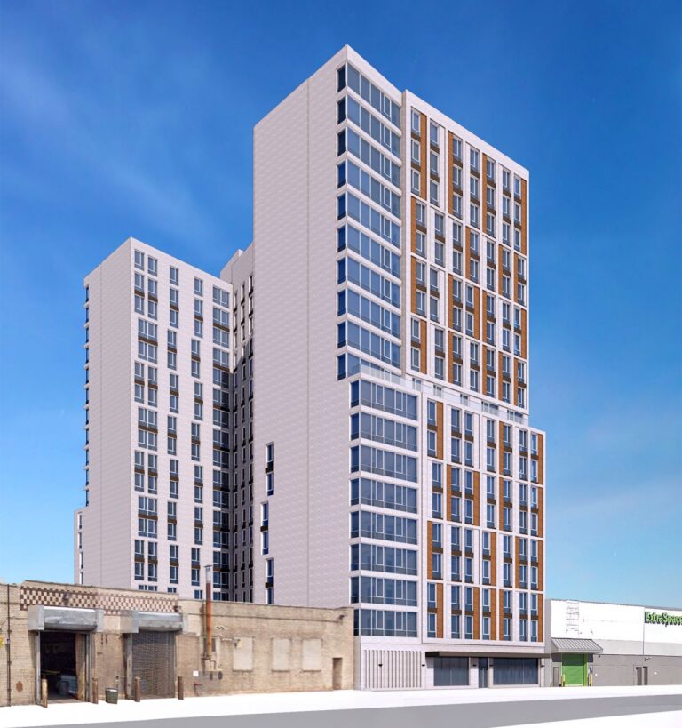 Rendering of multifamily affordable housing project in The Bronx